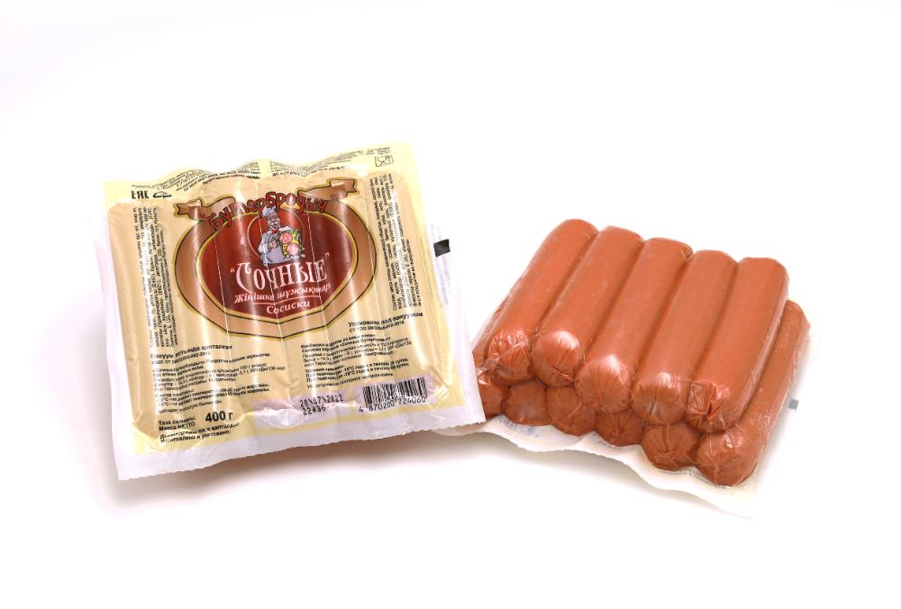 Сосиски СОЧНЫЕ в/у шт 0,4кг