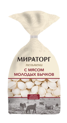 Пельмени c мясом молодых бычков 700 гр