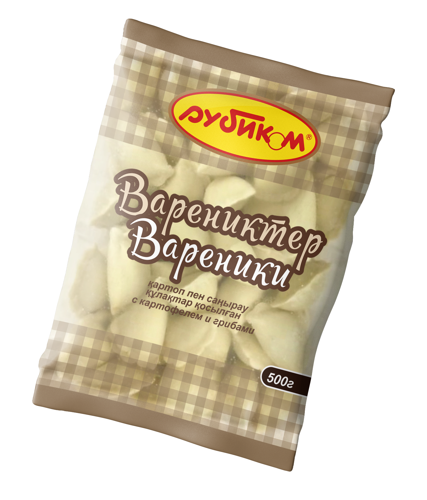 РУБИКОМ    ВАРЕНИКИ С КАРТОФЕЛЕМ И ГРИБАМИ ШТ 0,450 кг