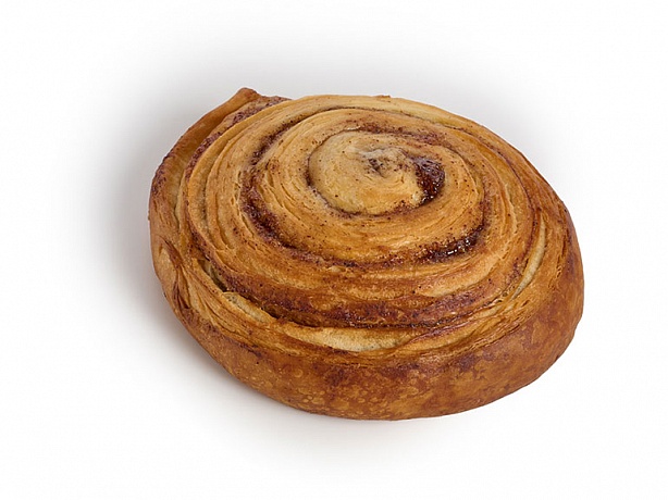 Улитка слоеная с корицей полуфабрикат хлебобулочный замороженный 80г*70(5,6кг) гофро короб, Мираторг