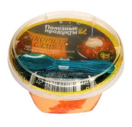 "Икорная самба" стакан Икра красная имитированная с майонезным соусом 180г/24 шт.