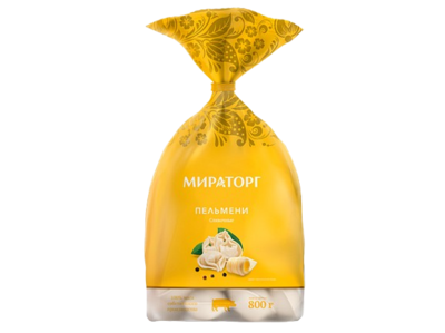 Пельмени СЛИВОЧНЫЕ с/м пакет 800г*8 (6,4кг)  Мираторг (ЗАО СК Короча) Россия 