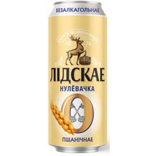 Напиток пивной безалкогольный нефильтр.паст. «НУЛЁВОЧКА ПШЕНИЧНАЯ» ал.бан. 0,45л
