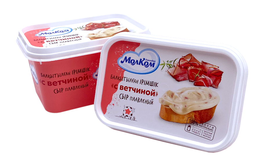 ГОСТ Сыр плавленный "С ветчиной" 200 гр МОЛКОМ