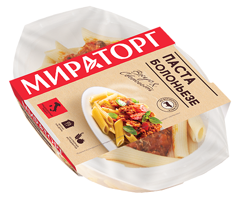 ПАСТА  «Болоньезе» 260г*6 (1,56кг) Мираторг Трио Россия