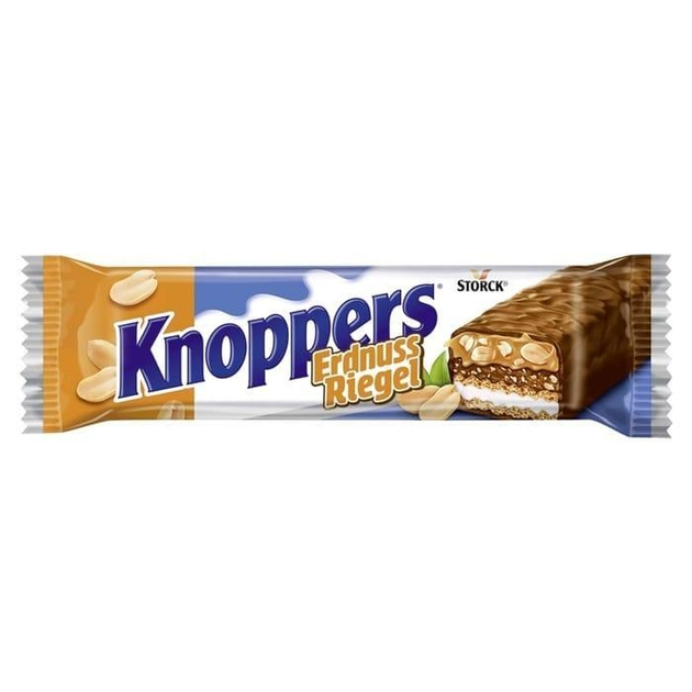 Вафли  KNOPPERS 1х Nussriegel Erdnuss Батончик 40 г (Арахис)