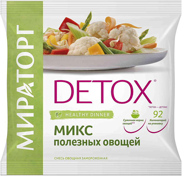 Микс полезных овощей 400г*10 (4кг) Мираторг Россия