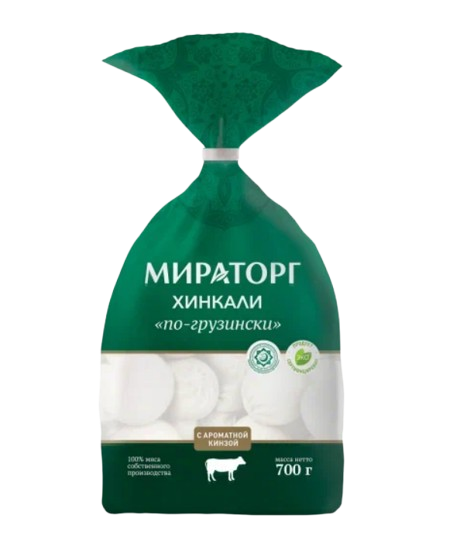 Хинкали по грузински с/м пакет 700г*8 (6,4кг) ООО МираторгРоссия