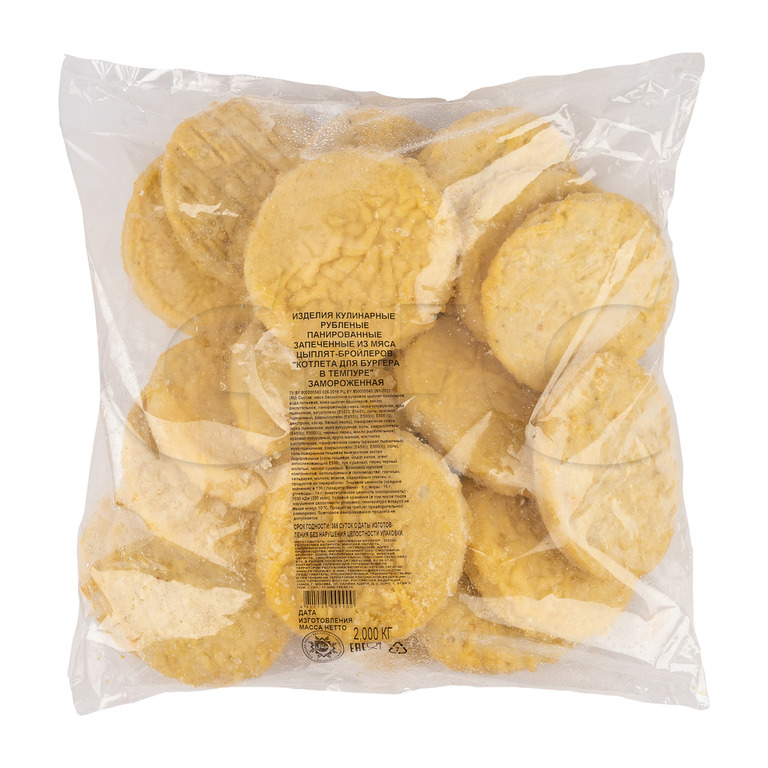 Котлеты куриные фирменные 1,08кг*12 (12,96 кг) Мираторг Россия