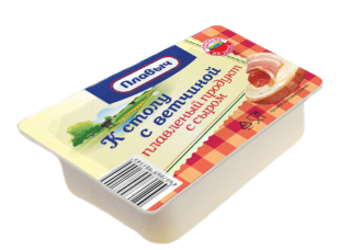 Плавыч Плавленный продукт 90 гр "С ветчиной" "К столу" /40 шт/кор