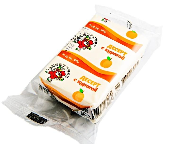 Десерт "Снеговичок" 90гр С курагой (30шт)