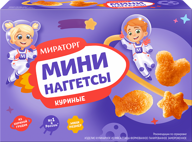 Мини наггетсы куриные 250г*12(3кг) Мираторг