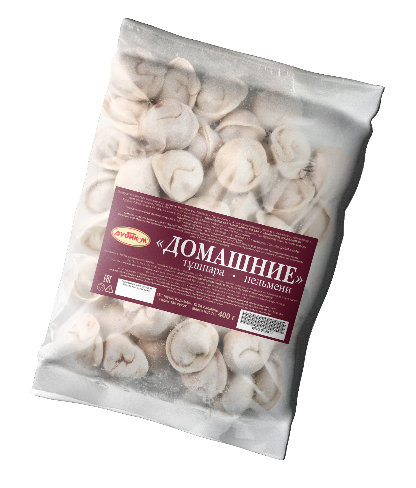 РУБИКОМ    ПЕЛЬМЕНИ ДОМАШНИЕ шт 0,4 кг