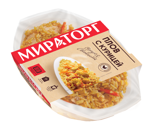 Плов с курицей  ЗАМ  260г*6 (1.56кг) Мираторг Трио Россия
