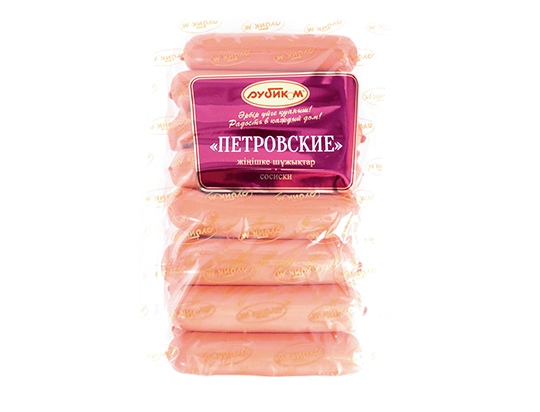 Сосиски ПЕТРОВСКИЕ ГМС шт 0,5 КГ