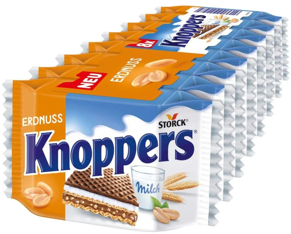 Вафли  KNOPPERS 8ER Erdnuss 200 г (STORCK)