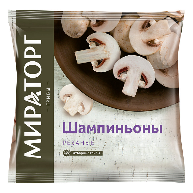Шампиньоны резан. с/м 400г*20 (8кг)