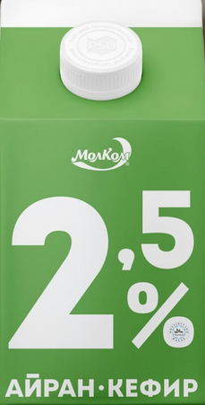 Кефир т/р  2,5%  0,45 00000015