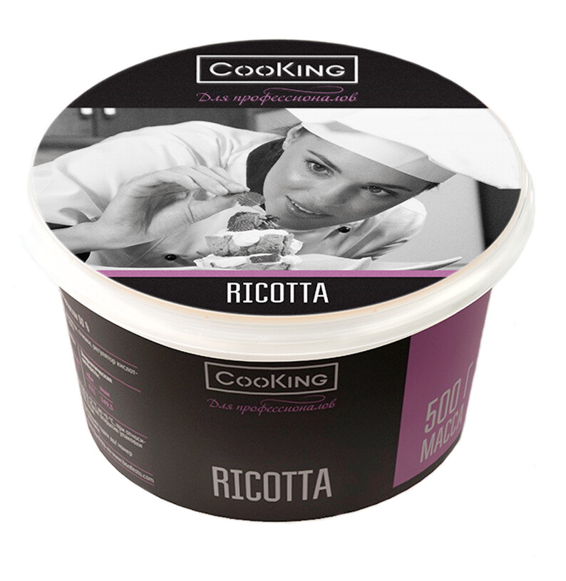 COOKING Сыр мягкий "Ricotta" 500гр 50% (6шт.)