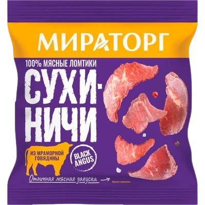 Сухиничи из мраморной говядины ОХЛ Дой-пак 40г*10 (0,40кг) ООО "Мираторг-Курск" Россия