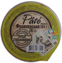 Паштет Pate "Французский" 100 г Консервы мясные стерилизованные 