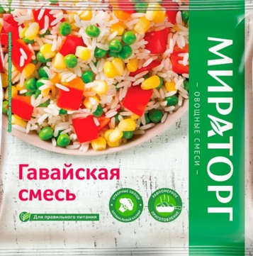 Смесь с рисом ОВОЩИ ПО-ГАВАЙСКИ  с/м 900г*10 (9кг) Мираторг-Орел