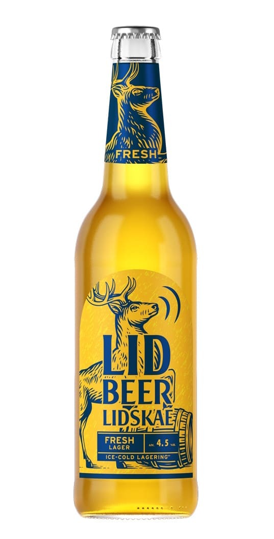 Светлое паст. «ЛИДСКОЕ ЛИД ФРЕШ ЛАГЕР LIDSKAE LlD FRESH LAGER)» СТ. БУТ. 0,45л.