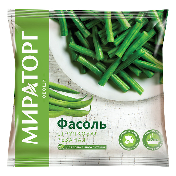Фасоль стручковая резан. с/м 30-40мм 400г*10 (4кг)