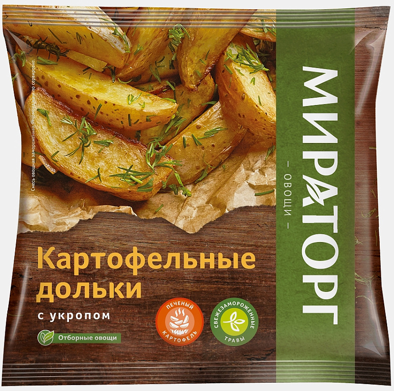 Картофельные дольки с укропом с/м 400г*10 (4кг)